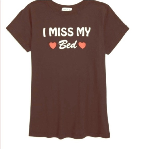 WILDFOX 🦊💋 Wildfox Tee “ I Miss My Bed - Picture 2 of 6